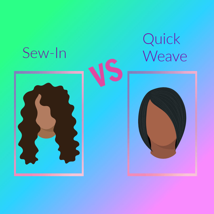 Difference Between a Sew-in and Quick Weave